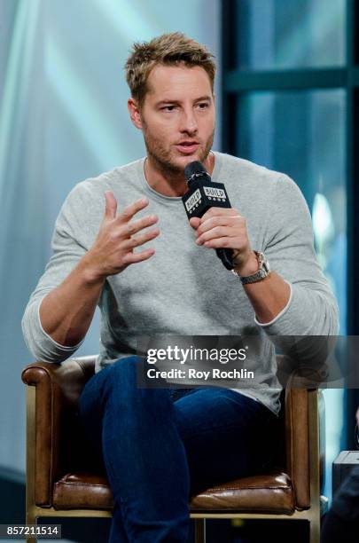 Justin Hartley discusses "This Is Us" with the Build Series at Build Studio on October 3, 2017 in New York City.