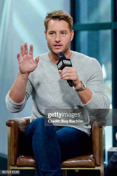 Justin Hartley discusses "This Is Us" with the Build Series at Build Studio on October 3, 2017 in New York City.