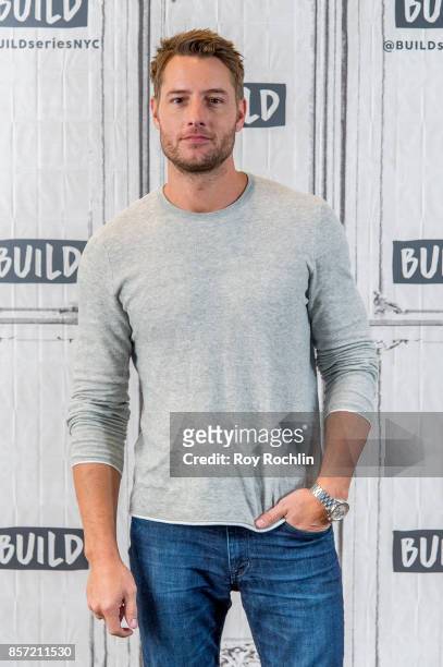 Justin Hartley discusses "This Is Us" with the Build Series at Build Studio on October 3, 2017 in New York City.