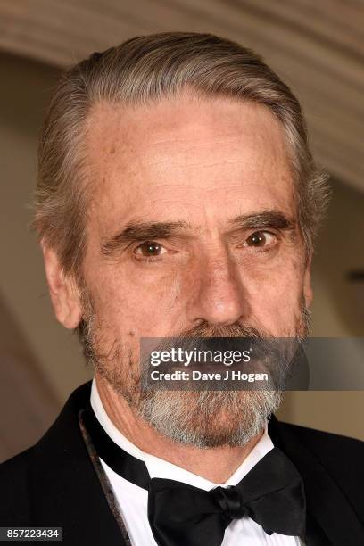 Jeremy Irons attends the BFI Luminous Fundraising Gala at The Guildhall on October 3, 2017 in London, England.