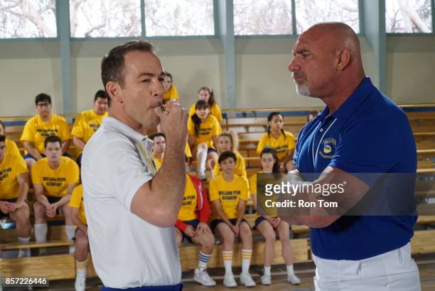 Goldberg On The Goldbergs" - Beverly confronts Coach Mellor who reveals his strained relationship with his own brother Coach Nick, so she intervenes...