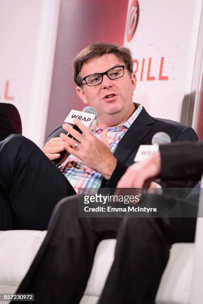 Managing Director, Media & Technology Analyst, BTIG, Rich Greenfield speaks onstage at TheWrap's 8th Annual TheGrill at Montage Beverly Hills on...