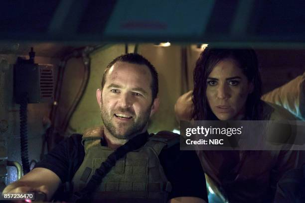 Back to the Grind" Episode 301 -- Pictured: Sullivan Stapleton as Kurt Weller, Audrey Esparza as Tasha Zapata --