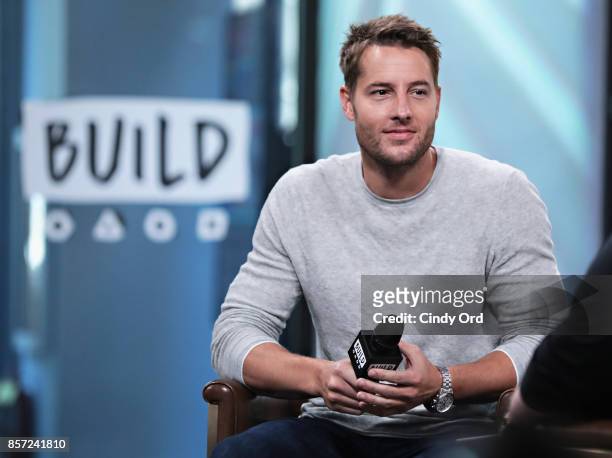 Build presents Justin Hartley discussing the show "This Is Us"at Build Studio on October 3, 2017 in New York City.