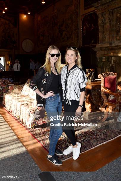 Lydia Hearst and Amanda Hearst attend Hearst Castle Preservation Foundation Associate Trustees' Tour at Hearst Castle on September 28, 2017 in San...