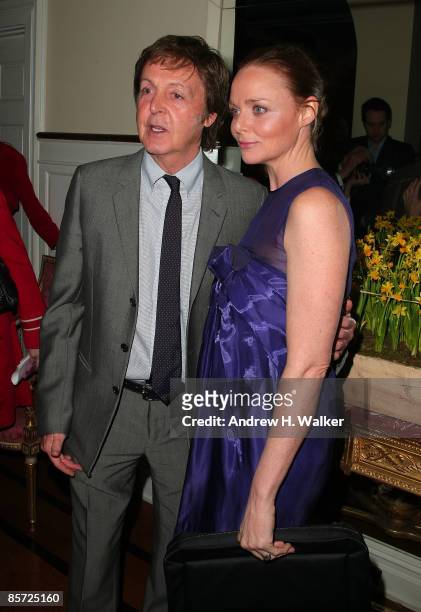 Musician Paul McCartney and fashion designer Stella McCartney attend the Natural Resources Defense Council's 11th Annual `Forces For Nature' Benefit...