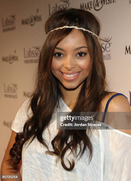 Actress Amber Stevens arrives at the Launch Party for LATISSE on March 26, 2009 in Los Angeles, California.