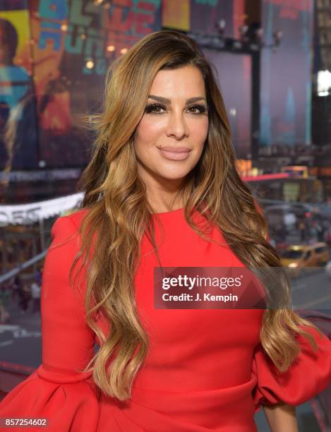 Television personality Siggy Flicker visits "Extra" at H&M Times Square on October 3, 2017 in New York City.