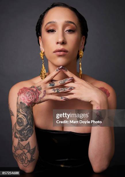 Actress Mela Murder from the film 'The Florida Project' poses for a portrait at the 55th New York Film Festival on October 1, 2017.