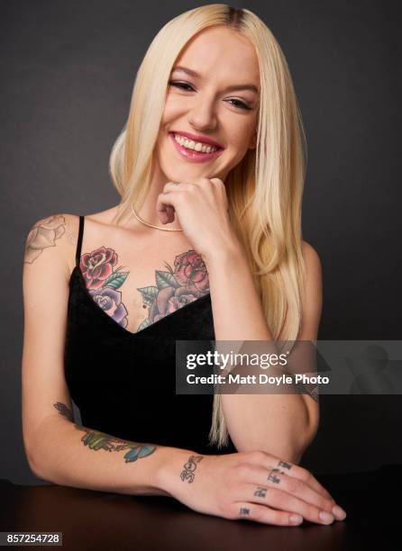 Actress Bria Vinaite from the film 'The Florida Project' poses for a portrait at the 55th New York Film Festival on October 1, 2017.