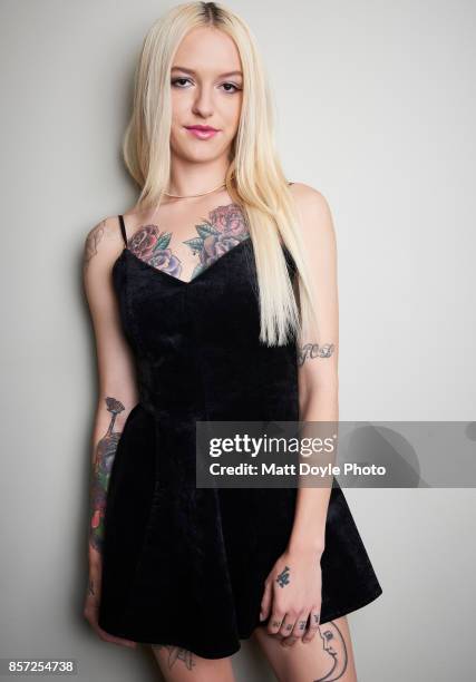 Actress Bria Vinaite from the film 'The Florida Project' poses for a portrait at the 55th New York Film Festival on October 1, 2017.