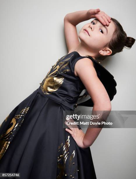 Actress Brooklyn Prince from the film 'The Florida Project' poses for a portrait at the 55th New York Film Festival on October 1, 2017.