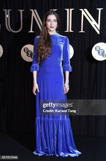 Birdy attends the BFI Luminous Fundraising Gala at The Guildhall on October 3, 2017 in London, England.