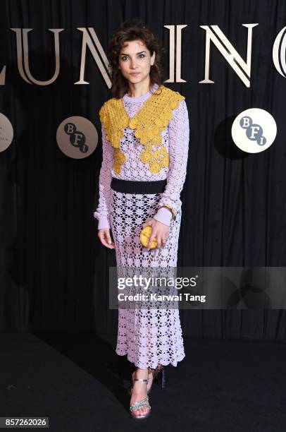 Amber Rose Revah attends the BFI Luminous Fundraising Gala at The Guildhall on October 3, 2017 in London, England.