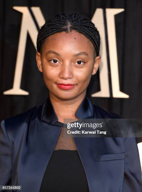 Rungano Nyoni attends the BFI Luminous Fundraising Gala at The Guildhall on October 3, 2017 in London, England.