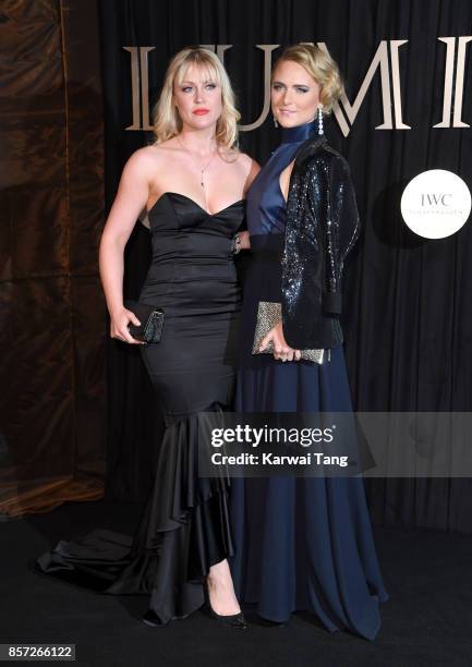 Camilla Kerslake and Francesca Dutton attend the BFI Luminous Fundraising Gala at The Guildhall on October 3, 2017 in London, England.