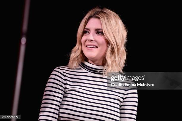 Comedian/Actress/Vlogger, Grace Helbig speaks onstage at TheWrap's 8th Annual TheGrill at Montage Beverly Hills on October 3, 2017 in Beverly Hills,...