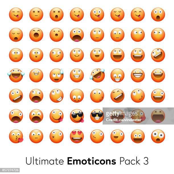 ultimate emoticons pack 3 - looking up stock illustrations