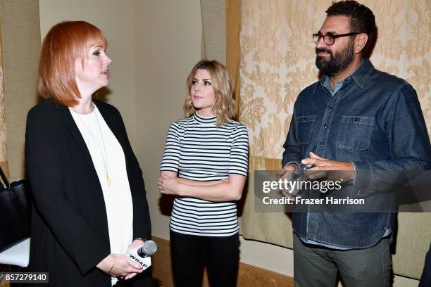 Hello Lab's Karyn Spencer, Comedian/Actress/Vlogger, Grace Helbig, and AT&T Hello Lab's Billy Parks attend TheWrap's 8th Annual TheGrill at Montage...