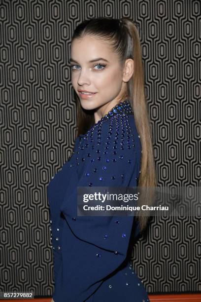 Barbara Palvin attends the Miu Miu aftershow party as part of the Paris Fashion Week Womenswear Spring/Summer 2018 at Boum Boum on October 3, 2017 in...
