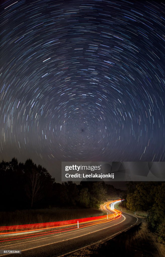 Startrail in Australia