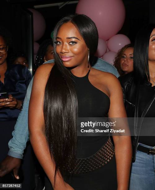 Yandy Smith attends The Pink Panther Clique book release party hosted by Yandy Smith at Manhattan Brew & Vine on October 3, 2017 in New York City.