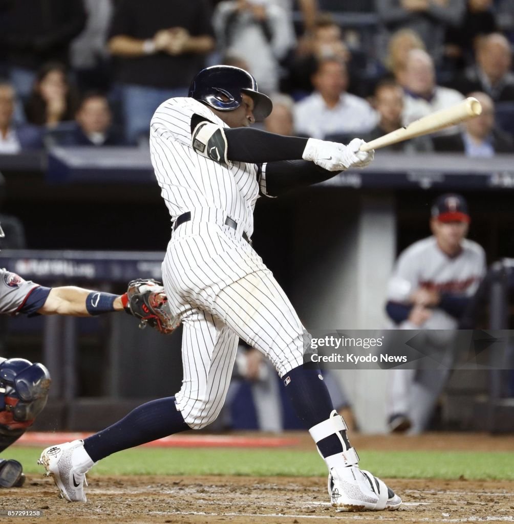 Baseball: Yankees-Twins AL wild-card game