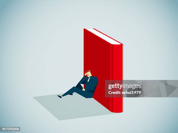 sadness - man crying stock illustrations