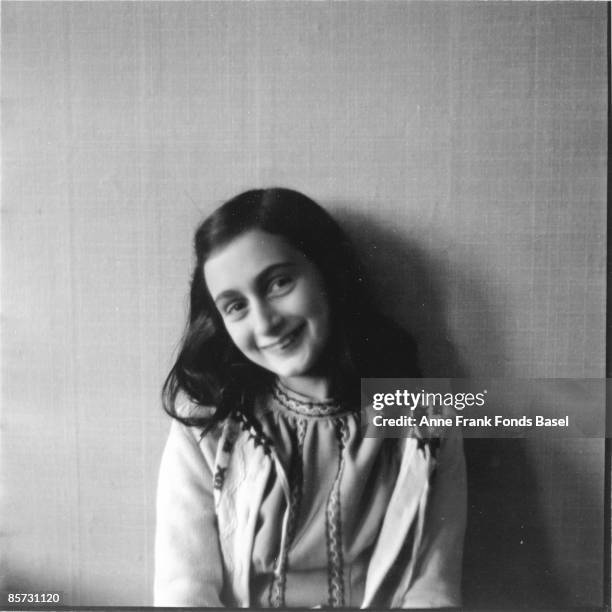 Anne Frank, who lived in concealed rooms during the Nazi occupation of Amsterdam, circa 1941.