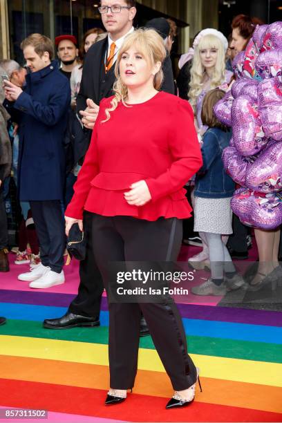 Irish singer Maite Kelly attends the 'My little Pony' Premiere at Zoo Palast on October 3, 2017 in Berlin, Germany.