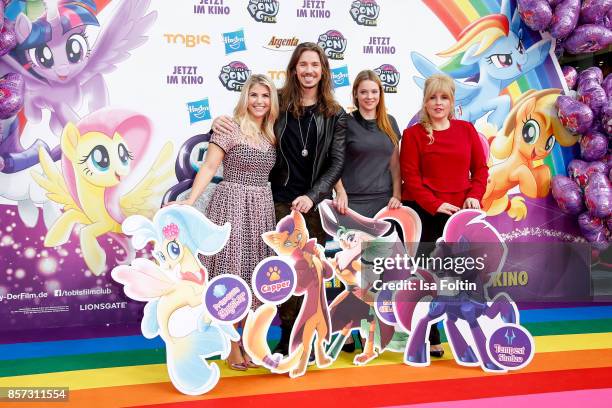 Swis singer Beatrice Egli, German singer Gil Ofarim, German actress Anne Wuensche and Irish singer Maite Kelly attend the 'My little Pony' Premiere...