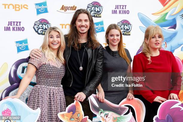 Swis singer Beatrice Egli, German singer Gil Ofarim, German actress Anne Wuensche and Irish singer Maite Kelly attend the 'My little Pony' Premiere...