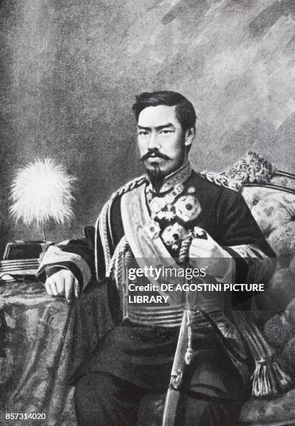 Portrait of the Japanese emperor Meiji , in 1912.