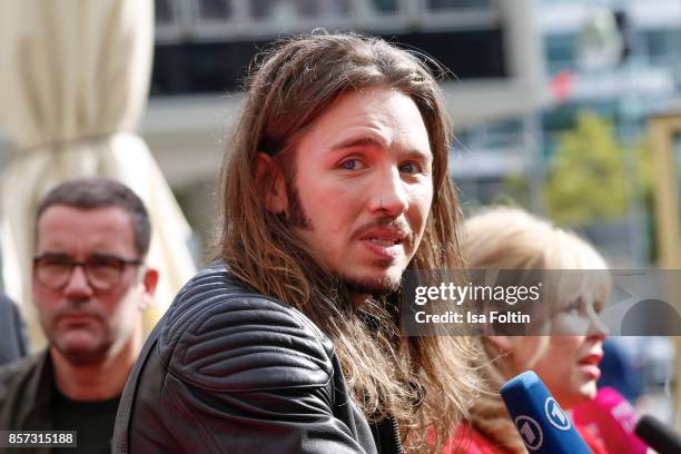 German singer Gil Ofarim attends the 'My little Pony' Premiere at Zoo Palast on October 3, 2017 in Berlin, Germany.