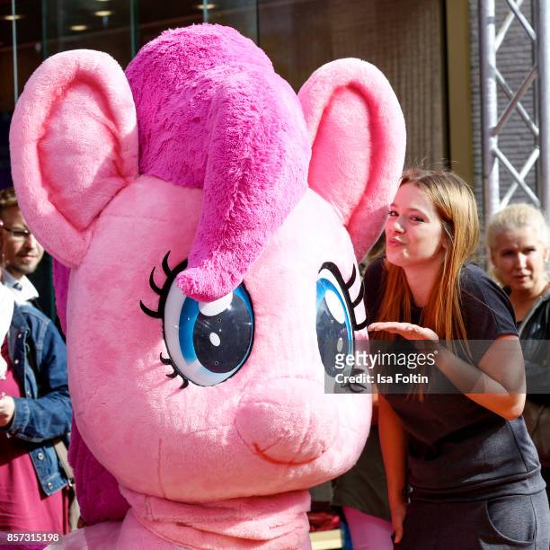 German actress Anne Wuensche attends the 'My little Pony' Premiere at Zoo Palast on October 3, 2017 in Berlin, Germany.