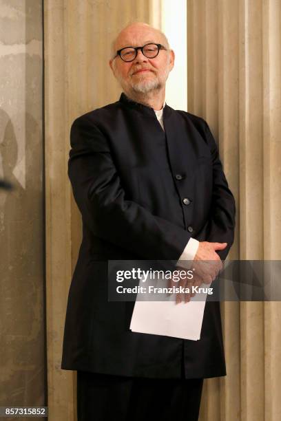 Juergen Flimm, outgoing director of Staatsoper attends the Re-Opening of the Staatsoper Unter den Linden on October 3, 2017 in Berlin, Germany.