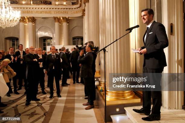 Matthias Schulz, incoming director of Staatsoper attends the Re-Opening of the Staatsoper Unter den Linden on October 3, 2017 in Berlin, Germany.