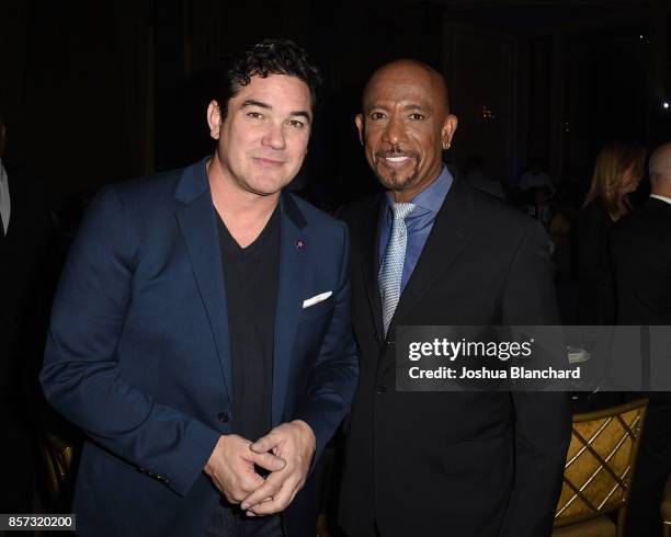 Dean Cain and Montel Williams attend the Architects of Denial, Los Angeles Premiere on October 3, 2017 in Los Angeles, California.