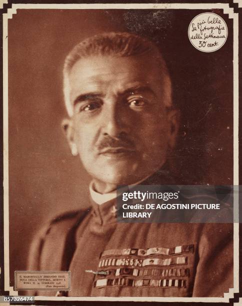 Portrait of the Italian General Armando Diaz , photograph from Il Secolo Illustrato, Year XVII, No 10, March 3-10, 1928.