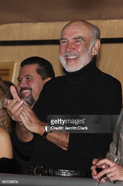 Sir Sean Connery attends the 7th annual "Dressed To Kilt" charity fashion show at M2 Lounge on March 30, 2009 in New York City.