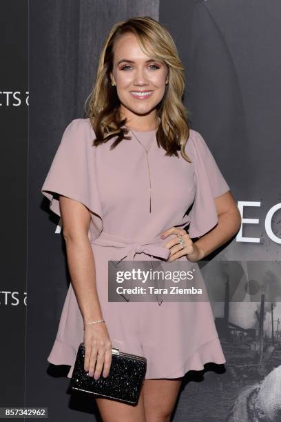 Actress Jennifer Veal attends the premiere of 'Architects Of Denial' at Taglyan Complex on October 3, 2017 in Los Angeles, California.