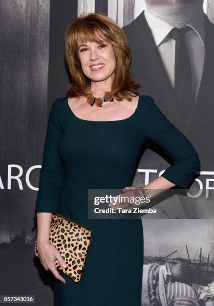 Actress Lee Purcell attends the premiere of 'Architects Of Denial' at Taglyan Complex on October 3, 2017 in Los Angeles, California.