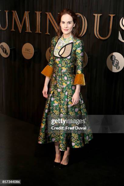 Michelle Dockery attends the BFI Luminous Fundraising Gala at The Guildhall on October 3, 2017 in London, England.
