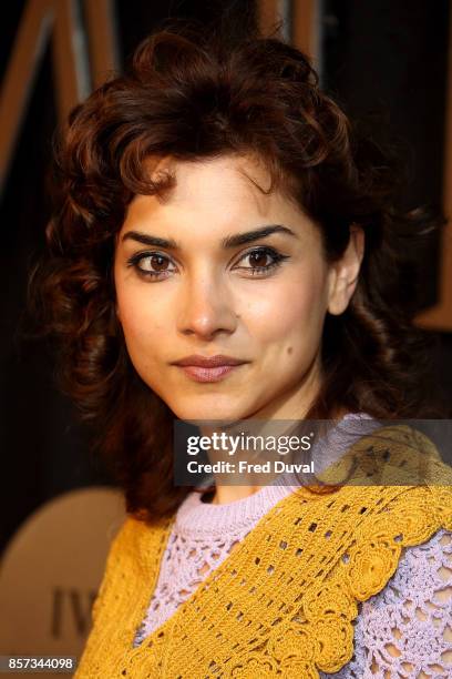 Amber Rose Revah attends the BFI Luminous Fundraising Gala at The Guildhall on October 3, 2017 in London, England.