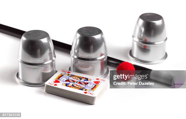 close up of magic tricks - magician cards stock pictures, royalty-free photos & images
