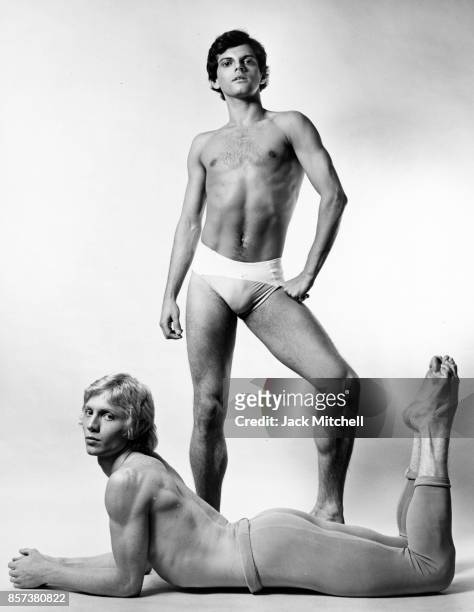 New York City Ballet dancers John Clifford and Brian Pitt, 1973.