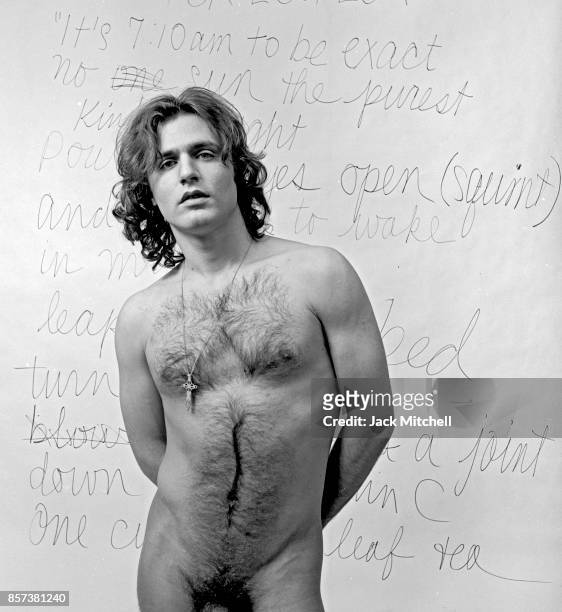 Poet/Photographer Gerard Malanga photographed in Manhattan in 1971. .