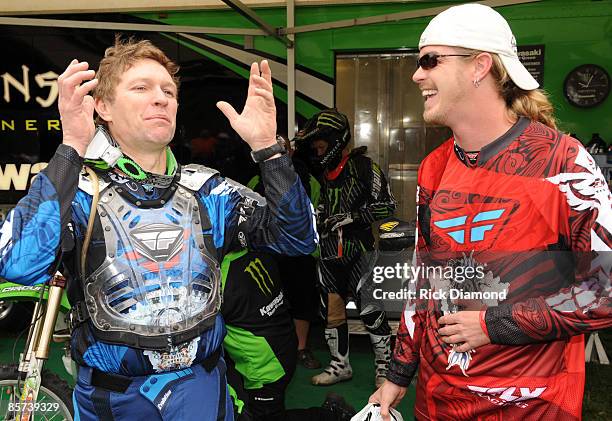 Recording Artist/Host Craig Morgan and Recording Artist Bucky Covington at The Craig Morgan Charity Events motocross ride at The Chigger Run on March...