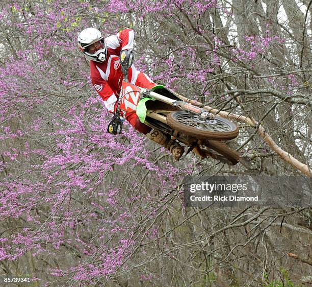 Pro Rider Brian Fisher at The Craig Morgan Charity Events motocross ride at The Chigger Run on March 31, 2009 in Van Leer, Tennessee.