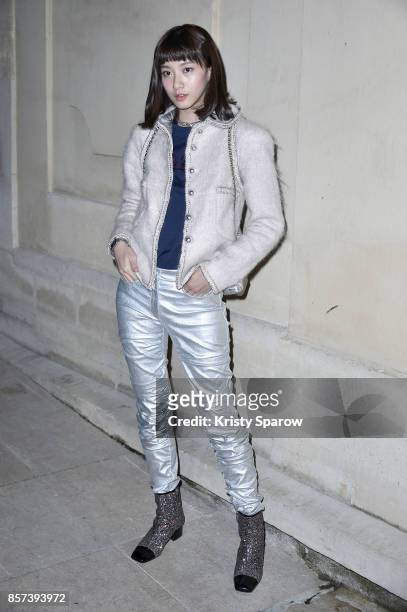 Angela Yuen attends the Chanel "Code Coco" Watch Launch Party as part of the Paris Fashion Week Womenswear Spring/Summer 2018 on October 3, 2017 in...